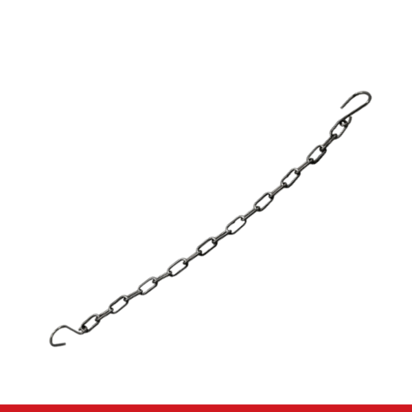 CH800-SS 8" RETAINING CHAIN WITH S-HOOK