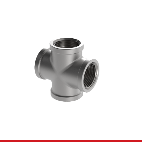 PF1T-CRS-CMHV 3/8" 150# SS T304 CROSS PRESSURE FITTING THRD MSS-SP114 IMPORT