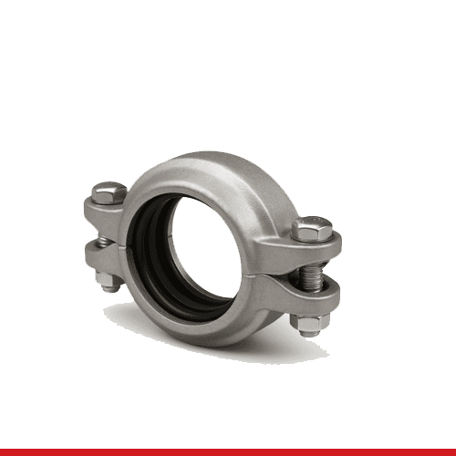 VNC050107PE0 STYLE 107V QUICKVIC™ RIGID COUPLING 5"; PAINTED; EHP; QUICKVIC; ELONGATED OVAL NECK TRACK B/N - PLAT