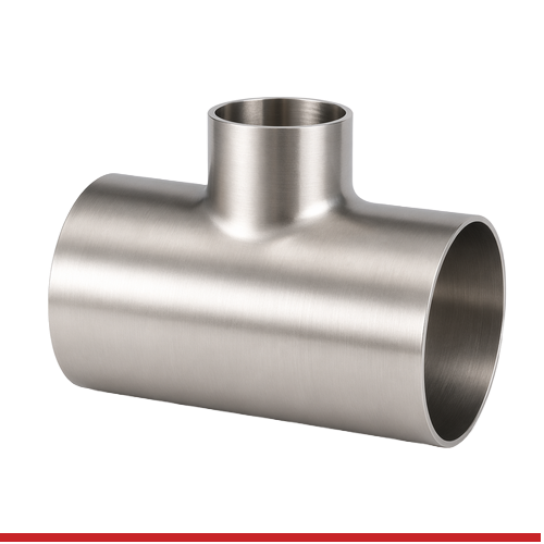 A67RWWWPO-P 8"X6" BUTT-WELD SHORT REDUCING TEE - POLISHED -316L