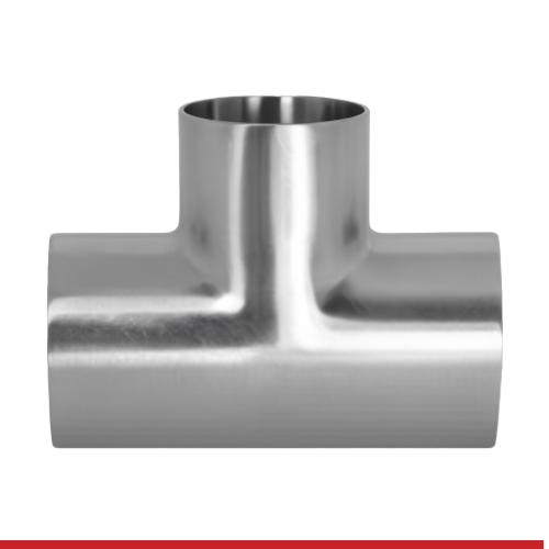 7WWW-1-1-304 1" BUTT WELD END SHORT TEE - 7WWW, 304SS, UNPOLISHED