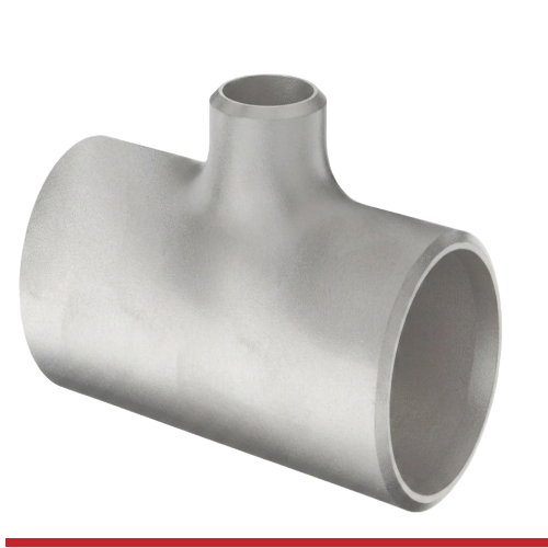 A67RWWWJH-UP 2.5"X1.5" BUTT-WELD SHORT REDUCING TEE - UNPOLISHED -316L