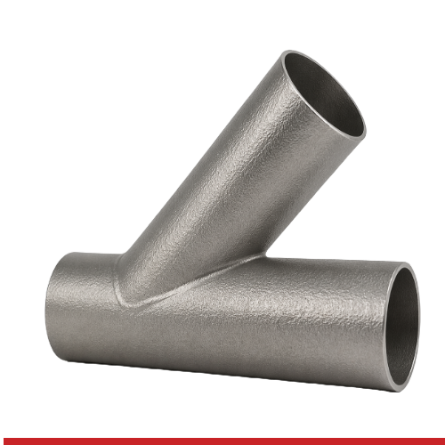 A628WBJ-UP 2.5" BUTT-WELD TRUE Y - UNPOLISHED -316L