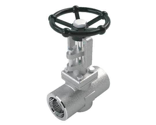 SVF500FST05 1" Gate Valve 800# FS, BB, A182-F316L Threaded   850F @1975 PSI