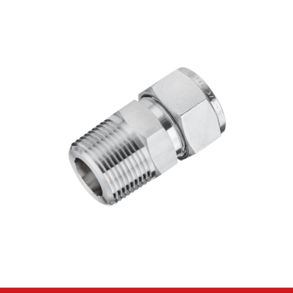 SMC 8-8N 1/2 in Tube O.D. X 1/2 in MNPT Male Connector - Superlok