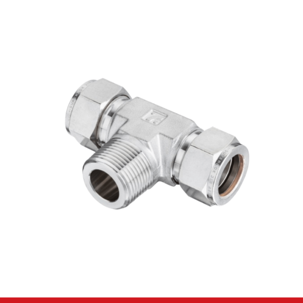 SABT-8-S316 1/2 in O.D. X 1/2 in Tube Stub, Branch Tee Adapter - Superlok