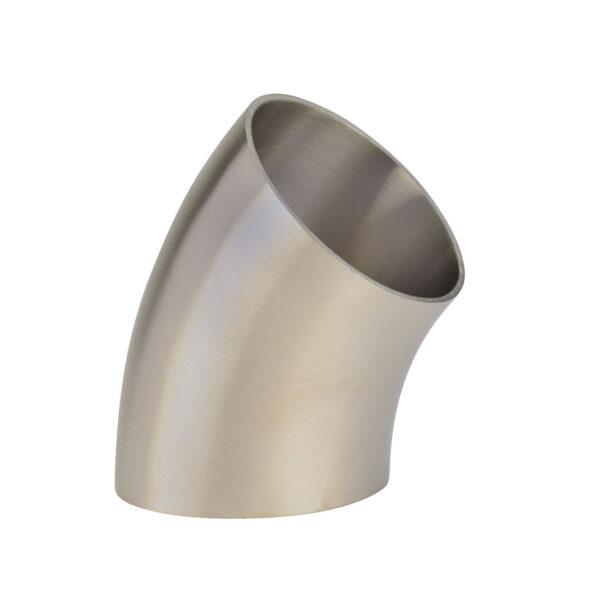 A62WKJ-P 2.5 in Butt-Weld Short 45 Elbow - Polished -316L