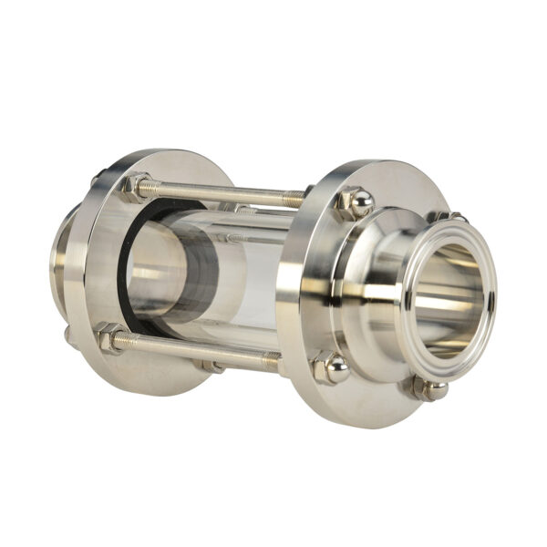 A654BMPH 1.5 in Clamp-End In-Line Sight Glass - Pyrex -316L