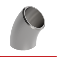 PFBW-045-E8SR 3/4" XH / S80S SS T316/T316L SMLS 45 ELBOW PIPE FITTING IMPORT