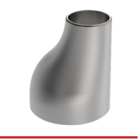PFBW-EWR-UR1WR 18" X 12" SCH 10S SS T316/T316L WELD ECC. REDUCER PIPE FITTING IMPORT