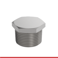 PF1T-OHP-KM 3" 150# SS T304 PLUG - HEX HEAD PRESSURE FITTING THRD MSS-SP112 IMPORT