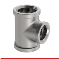 PF1S-TEE-FQHV 1" 150# SS T316 TEE PRESSURE FITTING SOC WELD MSS-SP114 IMPORT