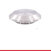 16A-4-304 4" PLAIN BEVEL SEAT SOLID ENDCAP - 16A, .812" LONG 304SS