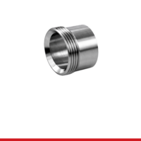 15W-1.5-316 1-1/2" THREADED BEVEL SEAT X HEAVY WALL WELD - 15W, 1-5/8" LONG 316SS