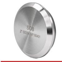 16AI-14I-1-304 1" MALE I-LINE SOLID ENDCAP - 16AI-14I, 1/2" LONG 304SS