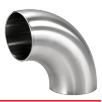 A62WCLN-P 5" BUTT-WELD SHORT 90 ELBOW - POLISHED -316L