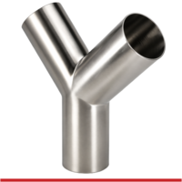 A428WBK-P 3" BUTT-WELD TRUE Y - POLISHED -304