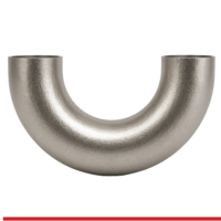 A62WUF-UP 1" BUTT-WELD 180 U-BEND - UNPOLISHED -316L