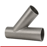 A628WBJ-UP 2.5" BUTT-WELD TRUE Y - UNPOLISHED -316L