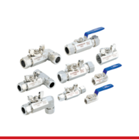 SBV210-S-16-PE-BH 1 in O.D, Lever Handle, Peek Seats, -65°F TO 450° F, 1000 PSI - Superlok