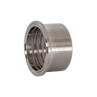 A614RMPF 1 in Roll-On Ferrule -316L-0.75 in Oal