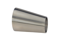 A632WFD-UP 1 in X1/2 in Butt-Weld Eccentric Reducer - Unpolished -316L